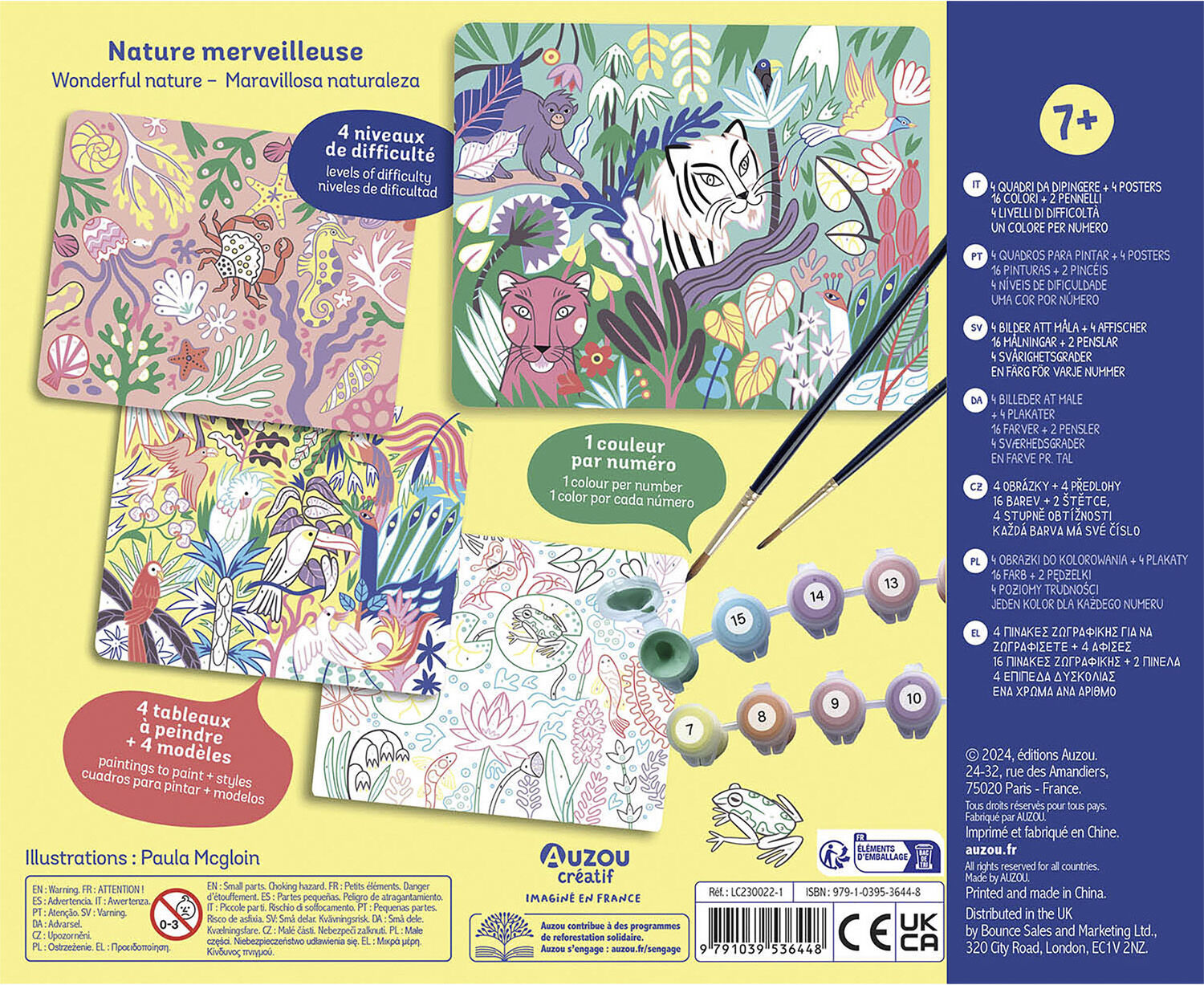 Auzou - Mal efter nummer - Den vilde natur