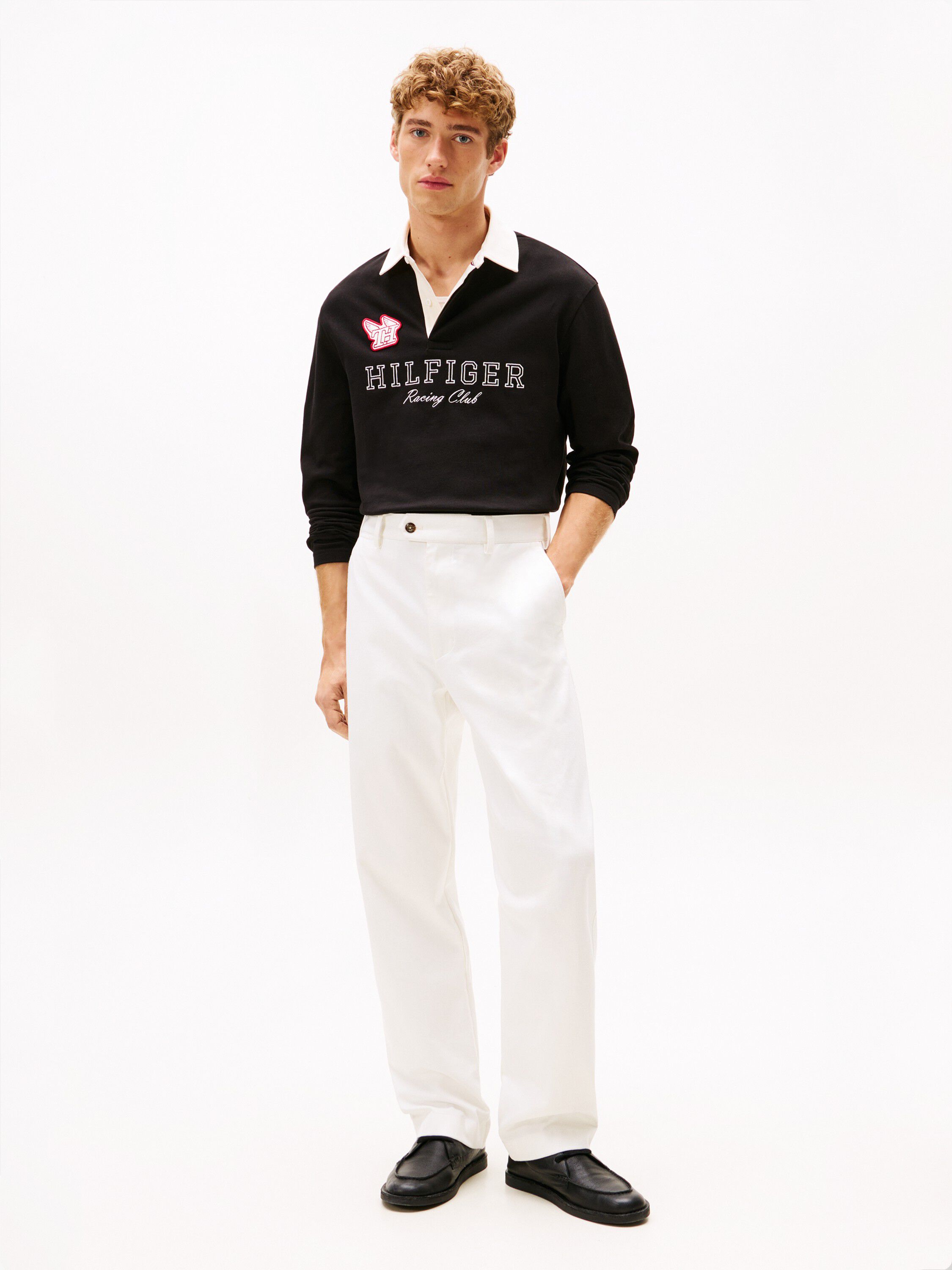 Logo Appliqu&eacute; Relaxed Rugby Polo Shirt