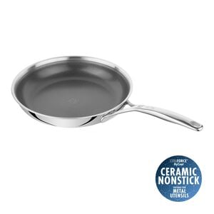 Stekpanna 28 cm, 18/10 rostfritt st&aring;l, silver