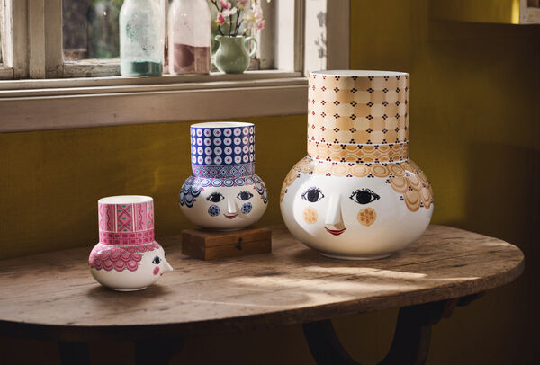 Olga Vase H15 cm pink