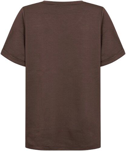 Curvy WA-SABINA 98 T-shirt M&oslash;rk brun