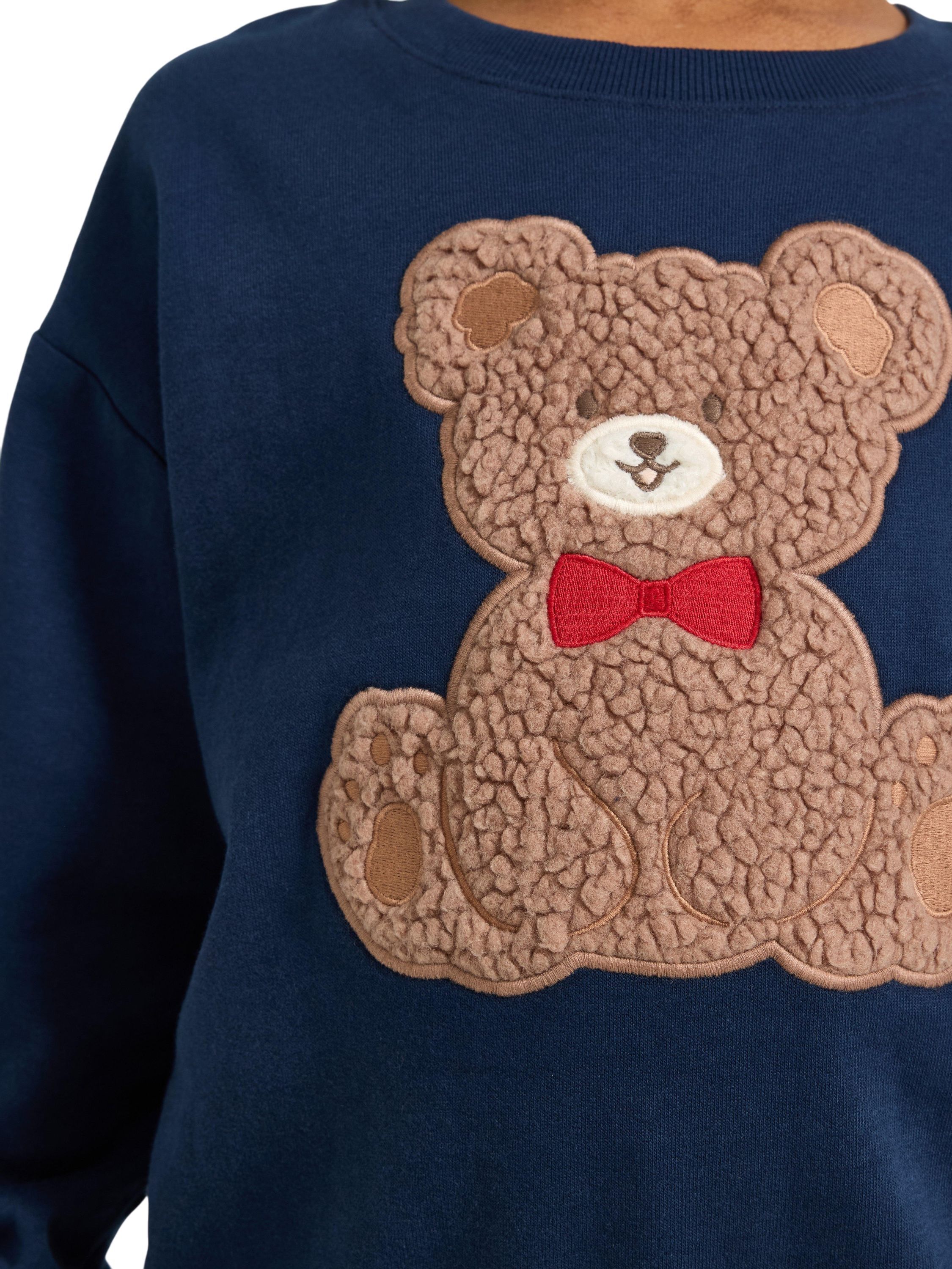 Sweatshirt with a brushed inside an