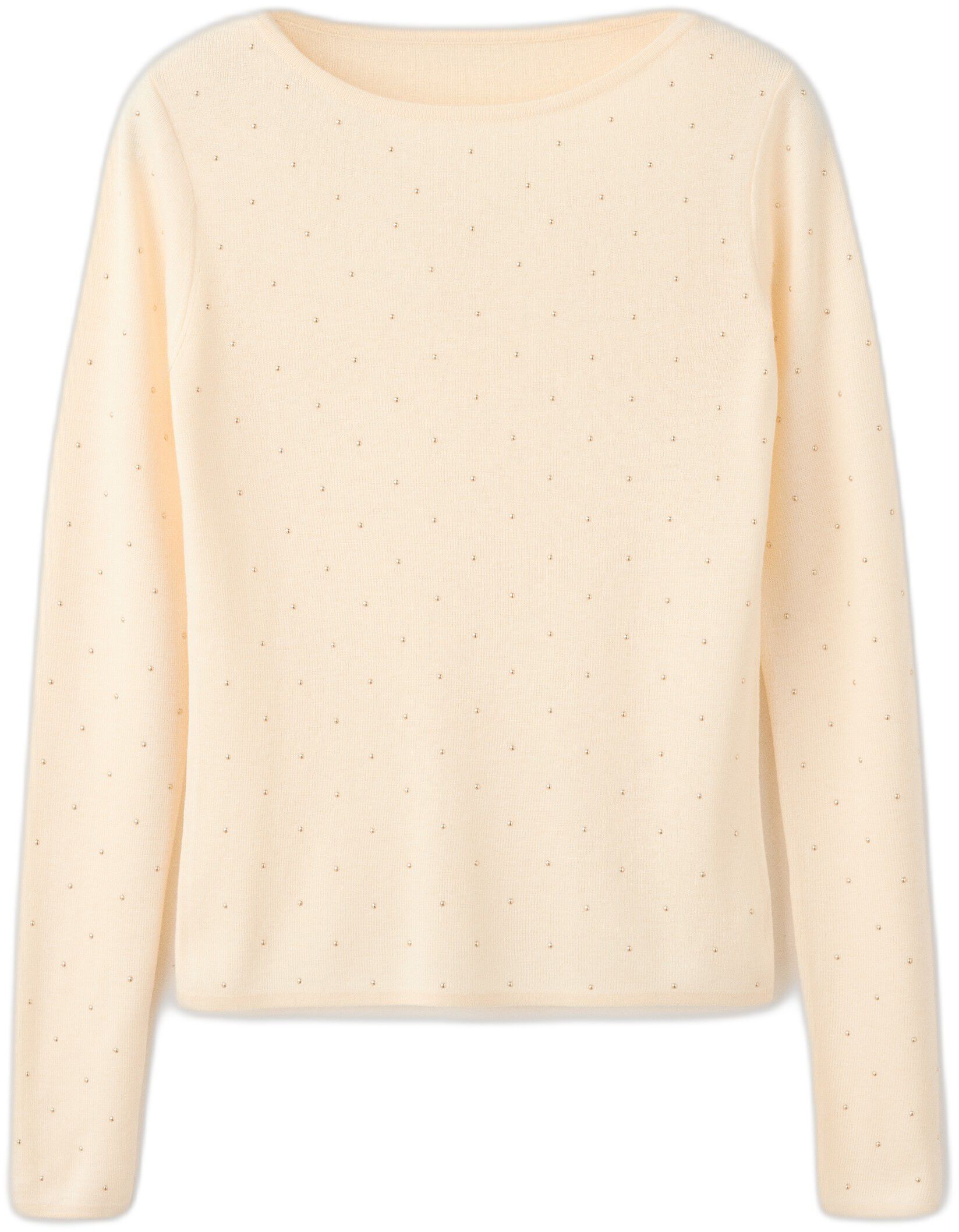 Fine-knit jumper with studs