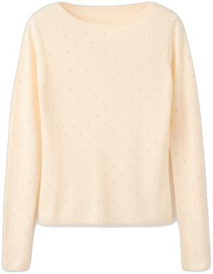 Fine-knit jumper with studs