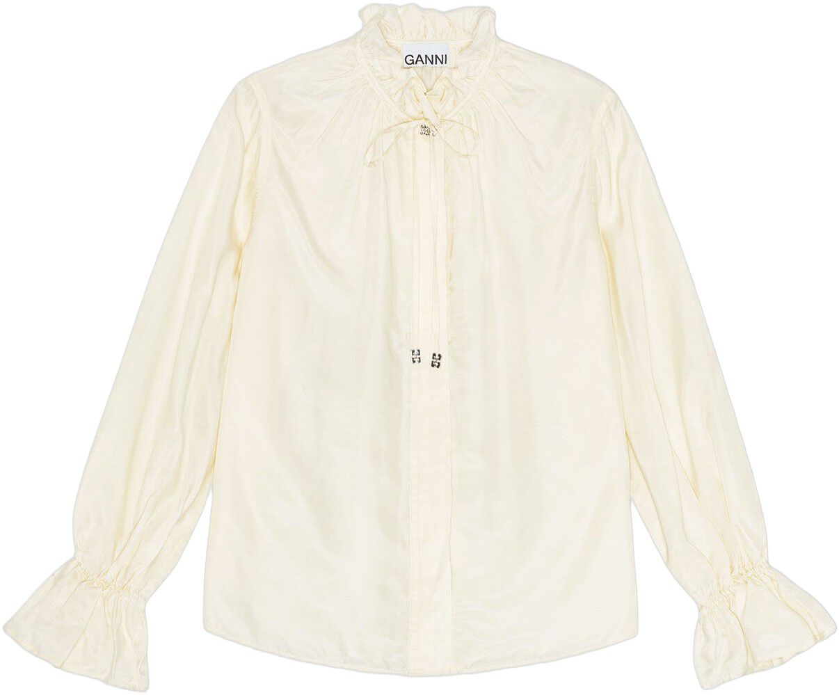 Fluid Cupro Tie String Shirt