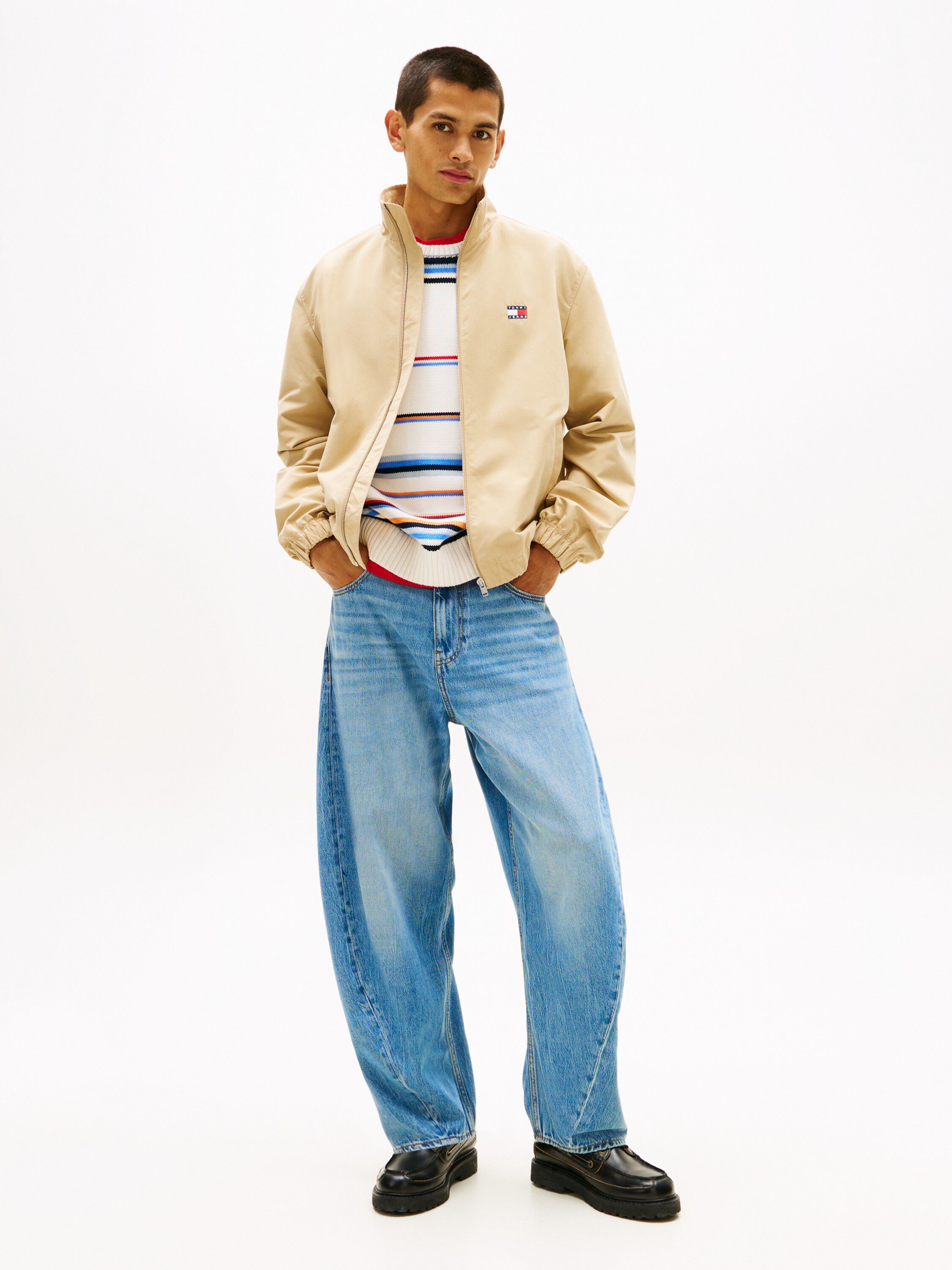 Collar Logo Water Repellent Zip-Thru Jacket