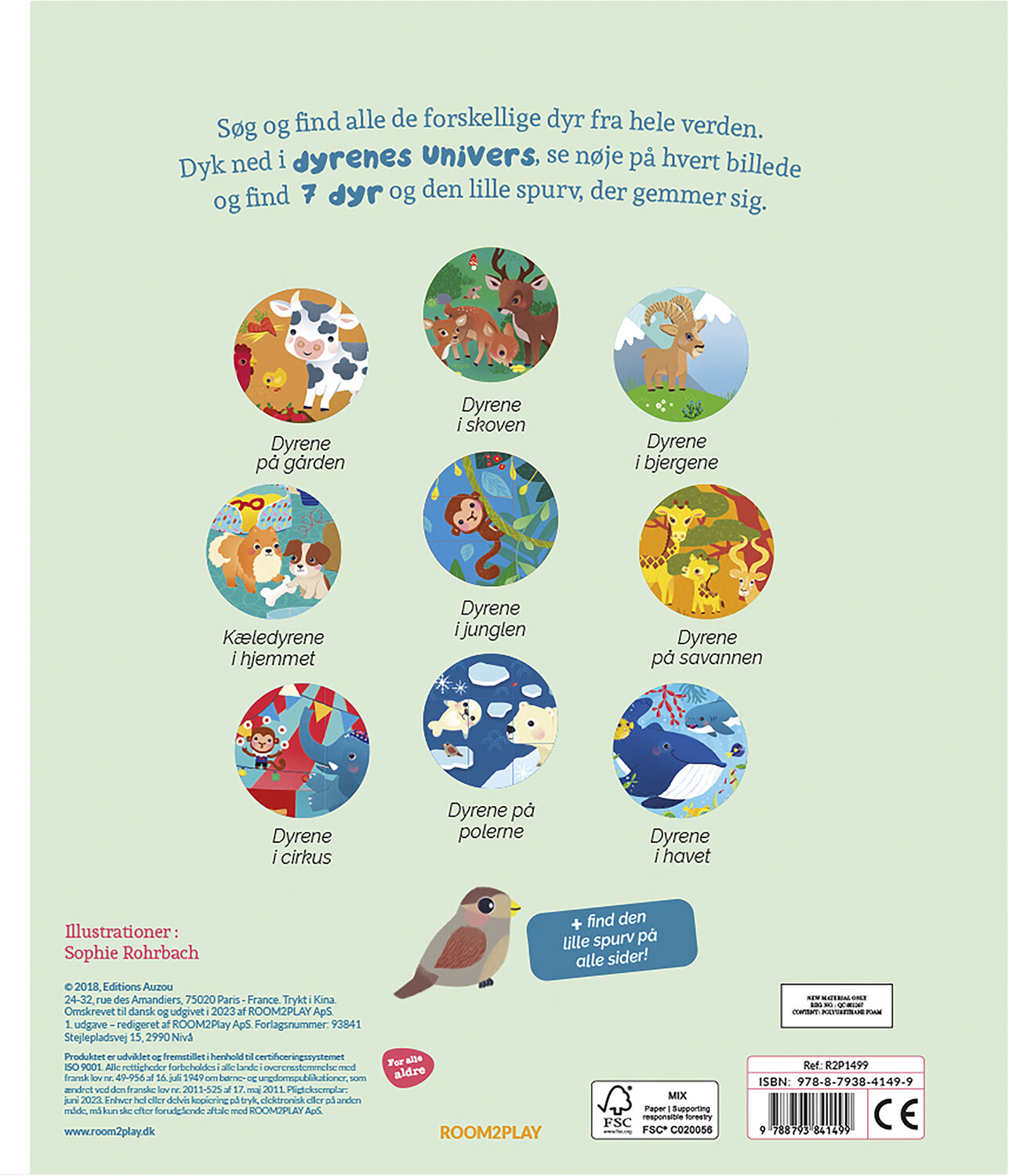 Forlaget ROOM2PLAY - S&oslash;g og Find - Hos Dyrene