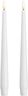 Moods & More - LED taper candle, Silk, Slim, Classic white, 2-pack, 23