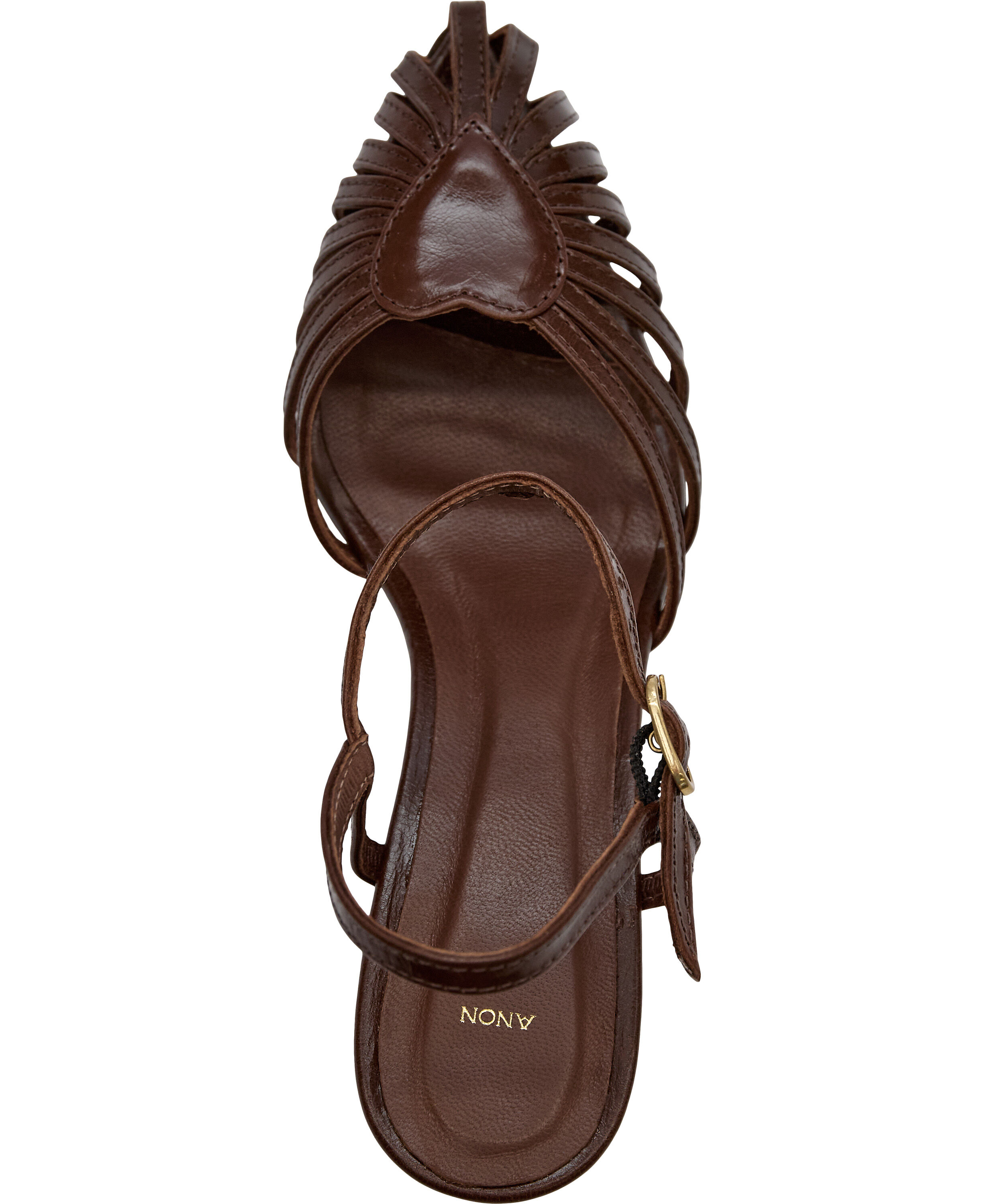 Keesha 55 Crinkled polished goat, Keesha 55, Caramel brown,