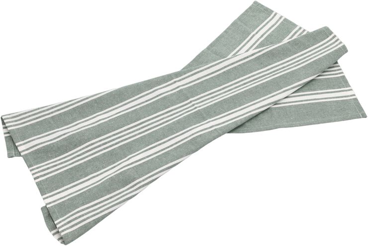 Kökshandduk recycle Eco Stripe 70 x 50 cm Green Bay