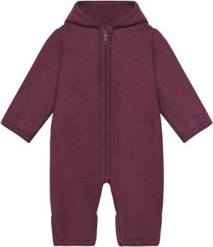 Pram Suit Ears Wool Fleece