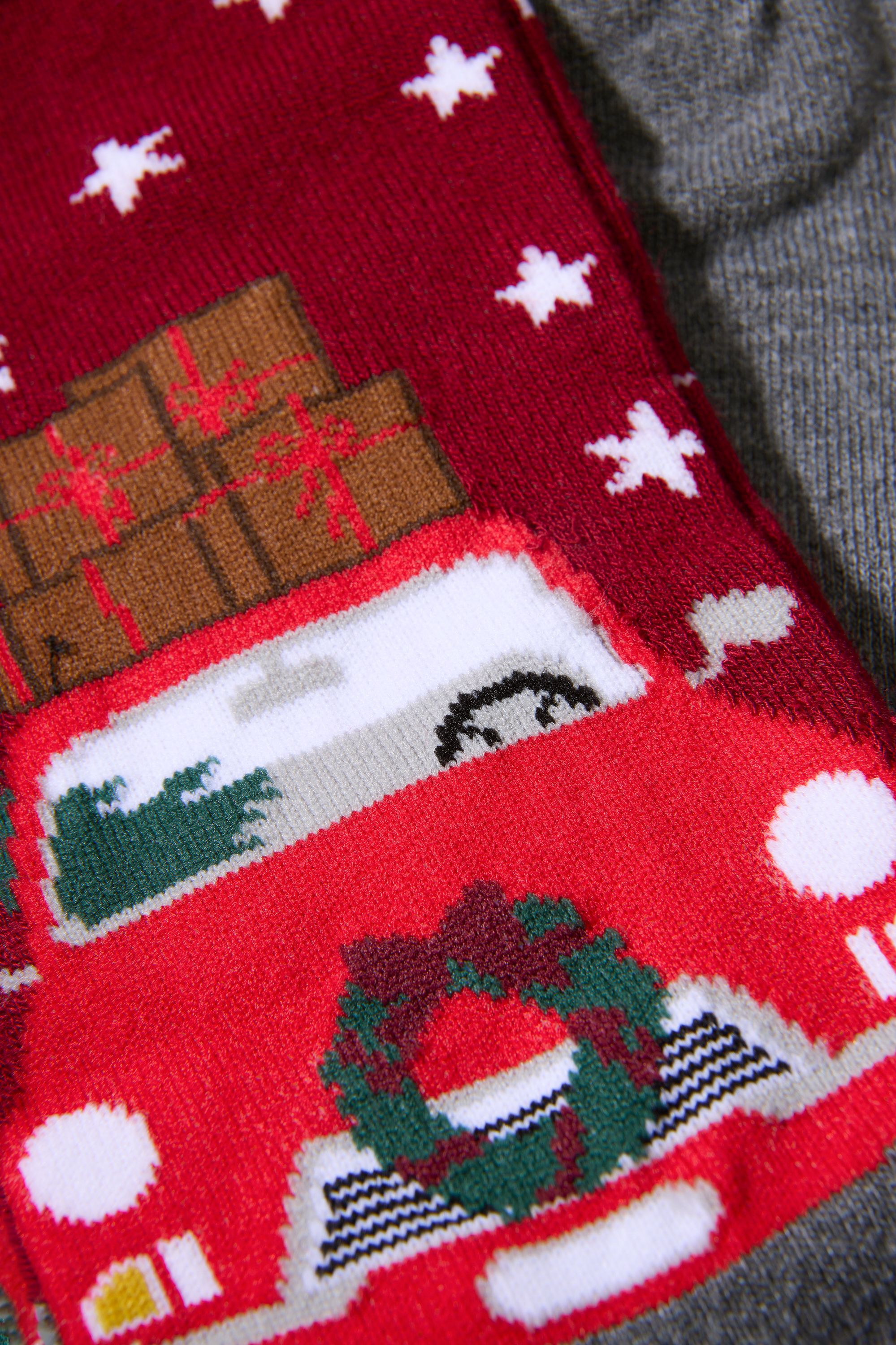 Christmas bamboo sock
