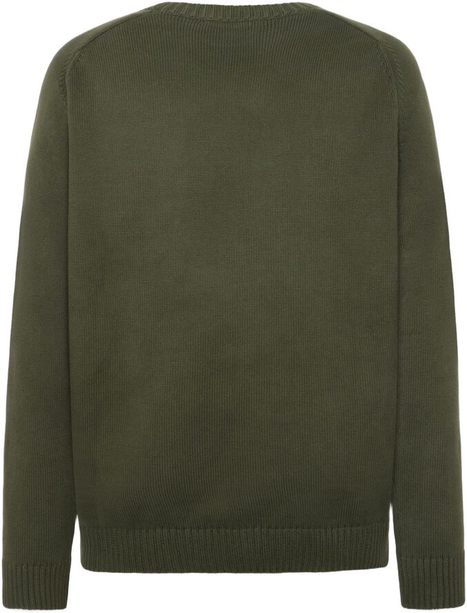 Plain knitted crew neck GOTS/Vegan