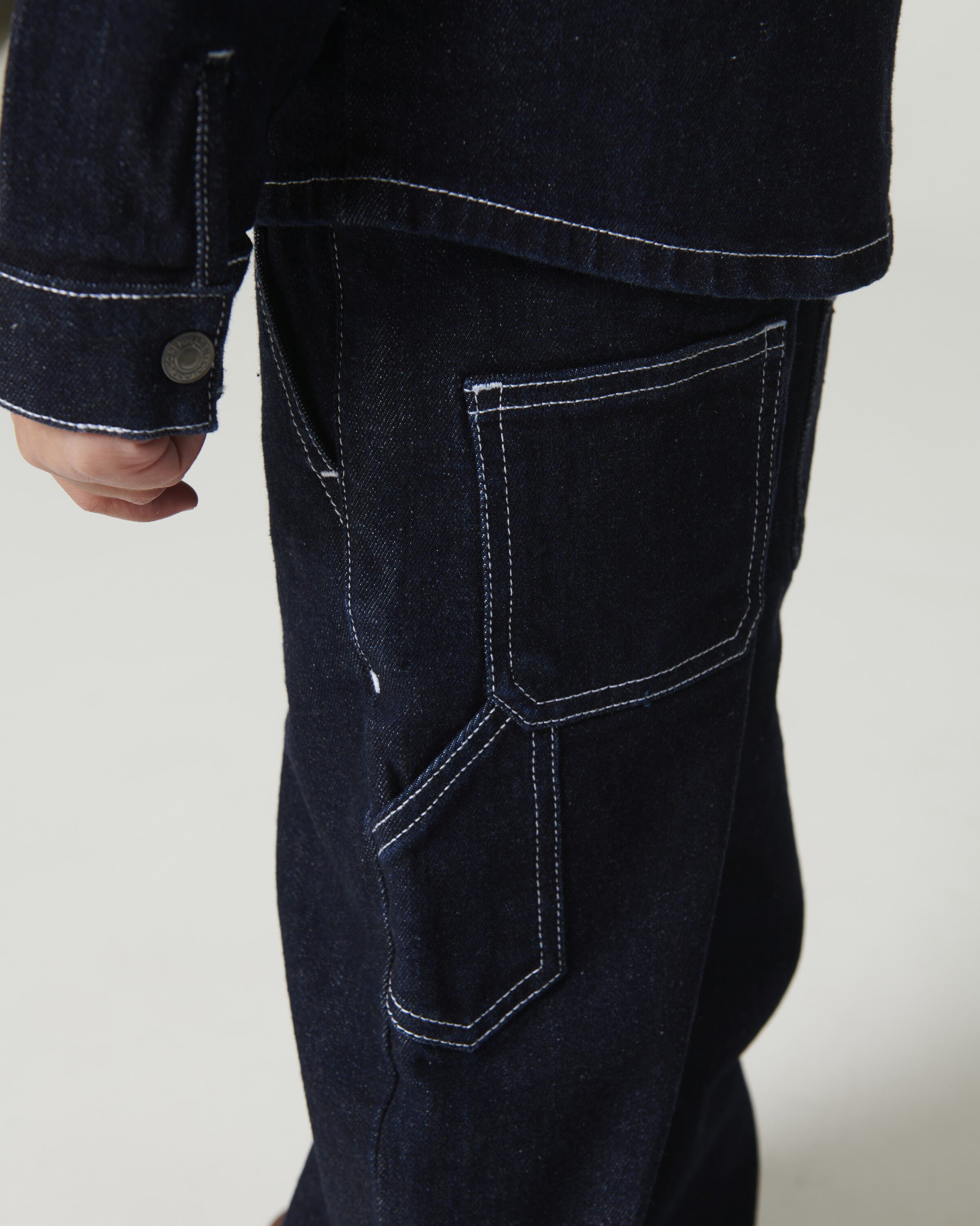 Denim Cargo Pants