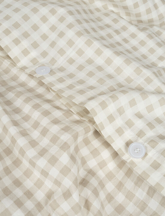 ADULT BEDDING - SWEDISH SIZE - GINGHAM OAT
