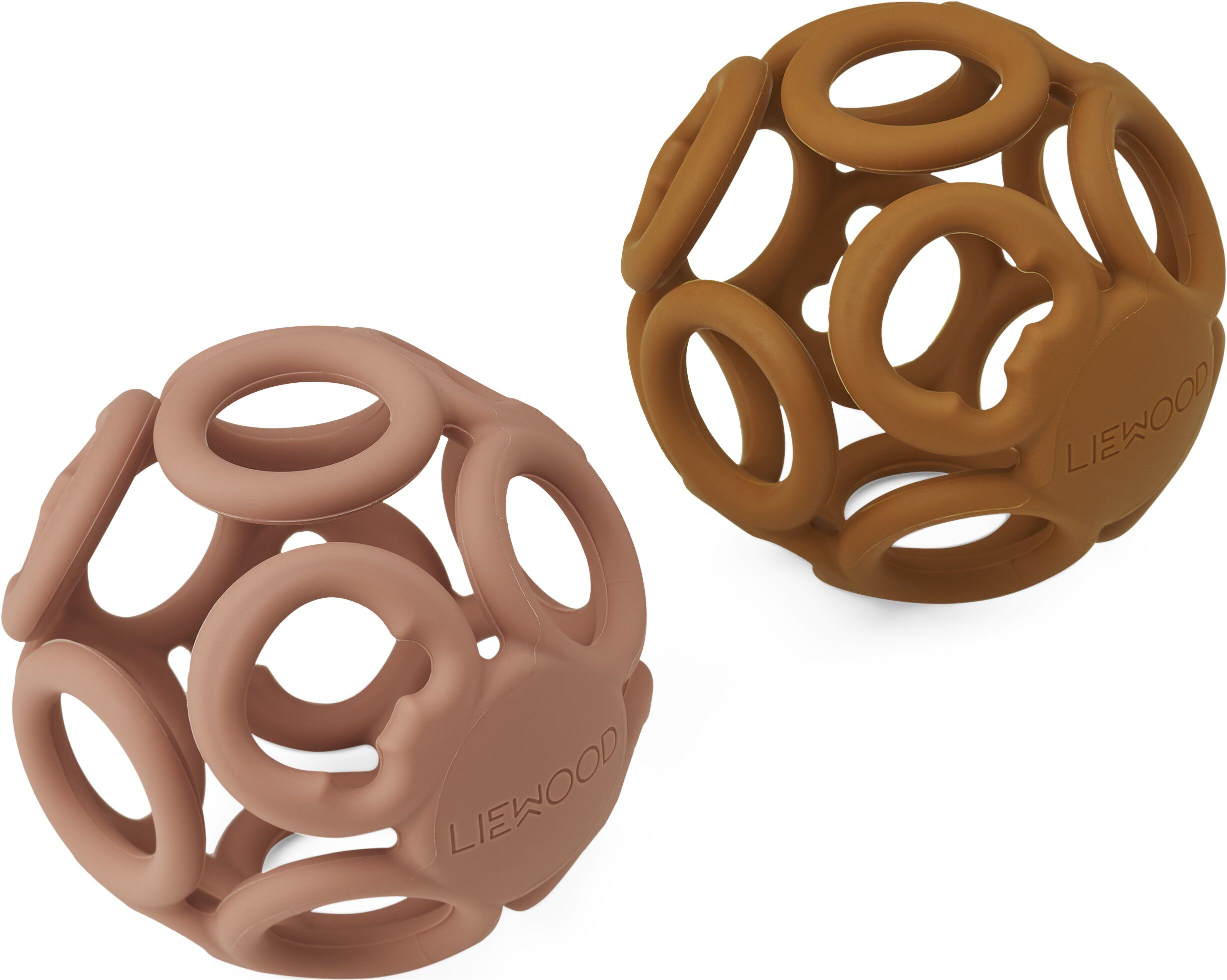 Jasmin teether ball 2-pack Dark ro