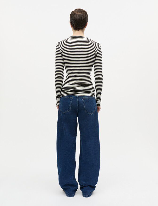 2x2 Cotton Stripe Tuba Tee LS