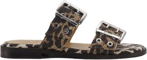 Feminine Buckle Two Strap Sandal De