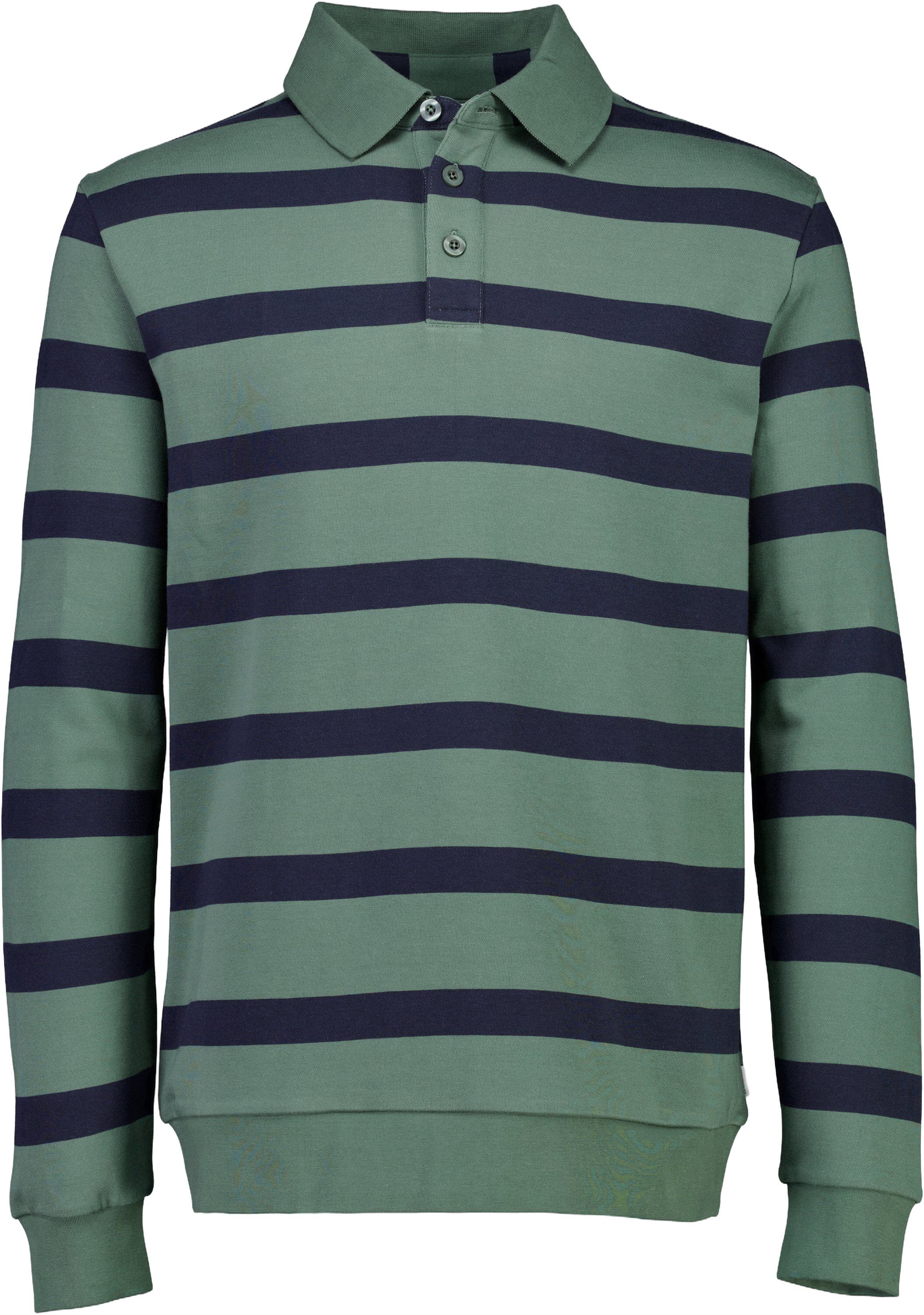 Striped polo sweatshirt L/S