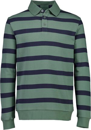 Striped polo sweatshirt L/S