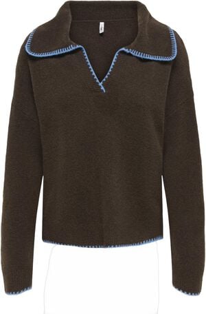 ONLVIBE LS V-NECK STITCH CONTRAST E