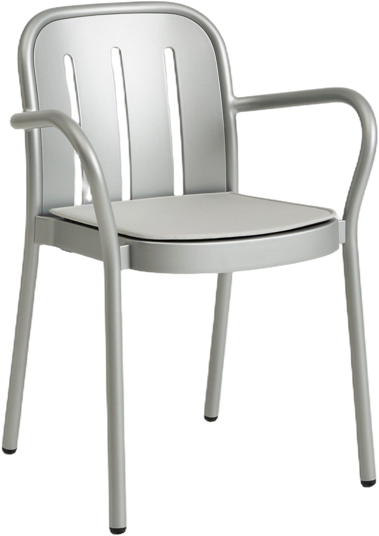 Deville Armchair-Silver grey powder