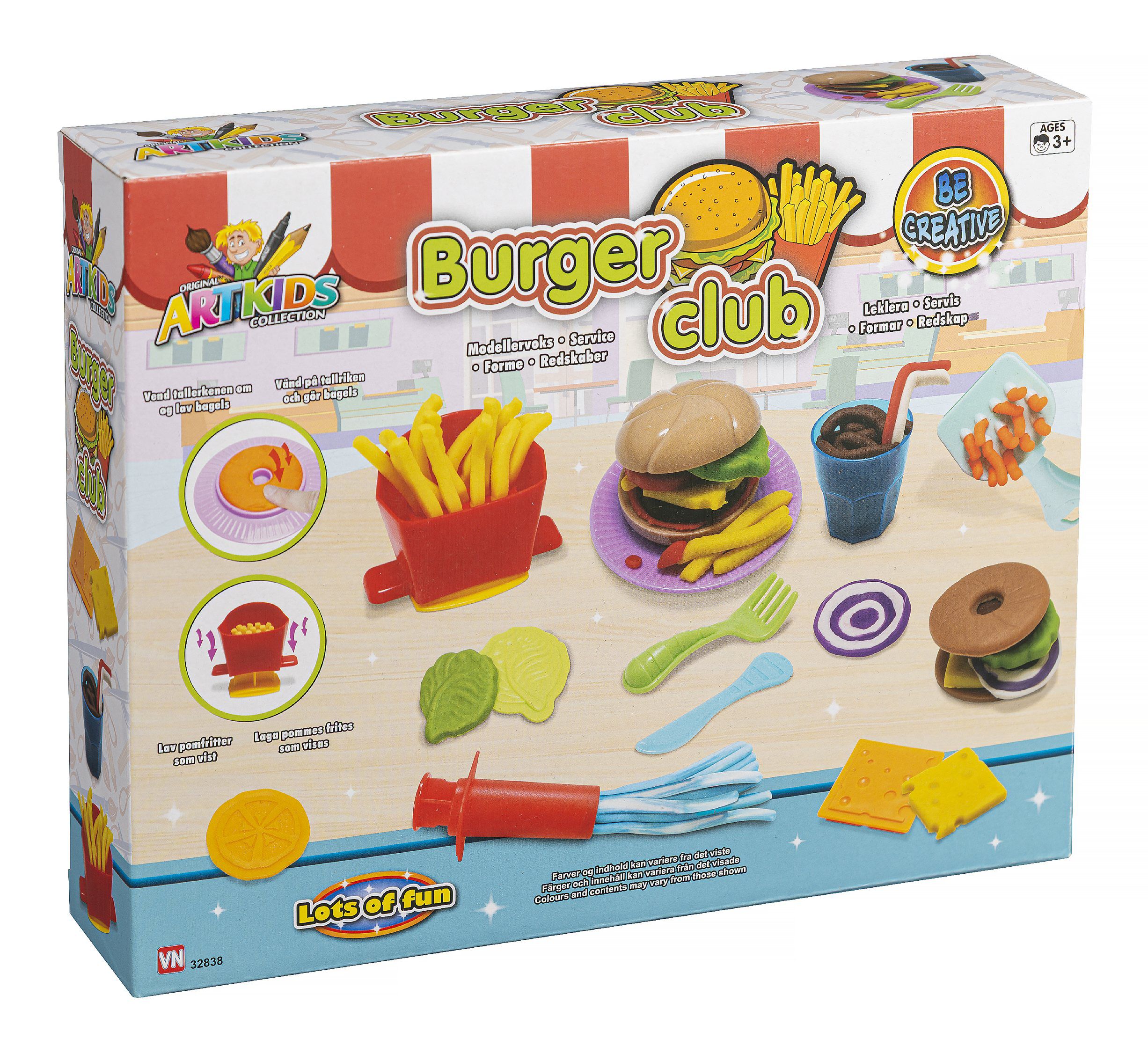 ARTKIDS BURGER&FRIES 3x50