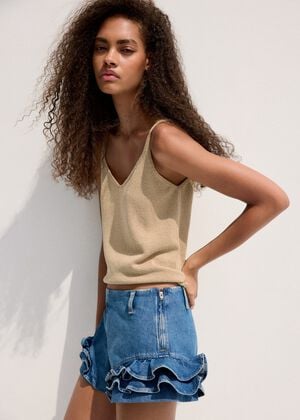 Knit strap top