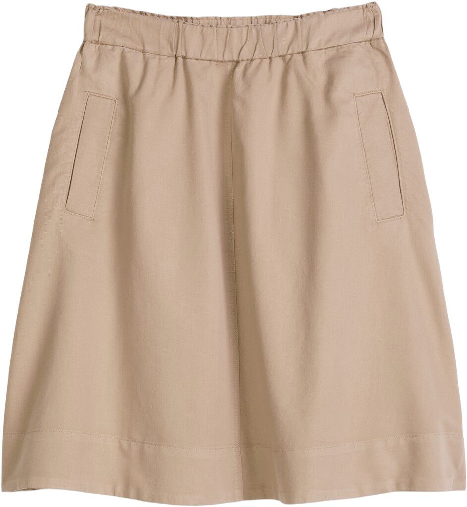 Skirt, A-line, welt pocket, elastic