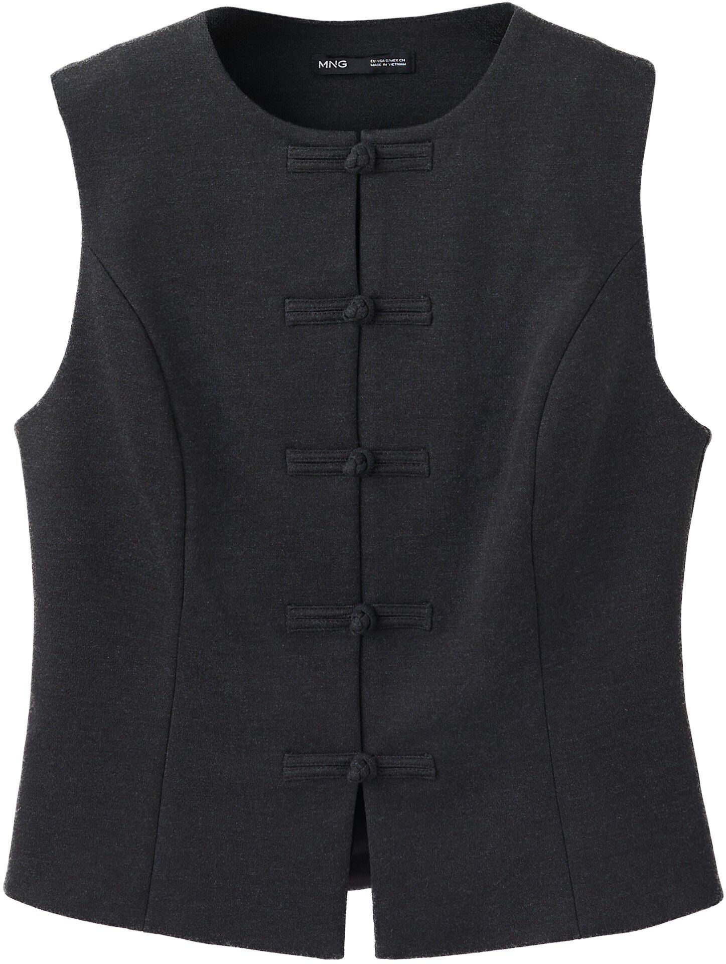 Waistcoat with frogging detail and