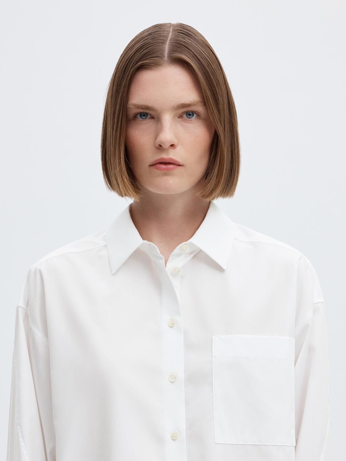 Slwdannie Ls Cropped Boxy Shirt Noos