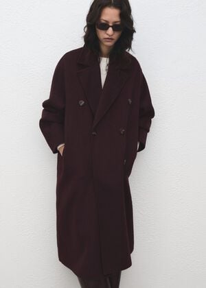 Handmade oversized wool coat