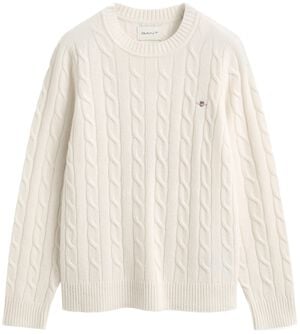 LAMBSWOOL CABLE C-NECK