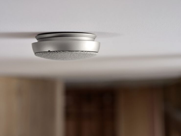 Optisk brandvarnare 10 cm Silver