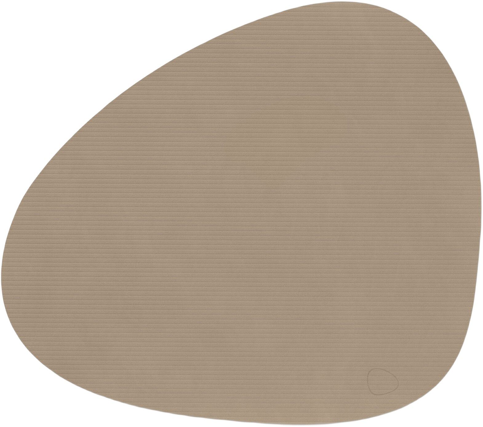 Table Mat Curve L Corduroy Clay Brown