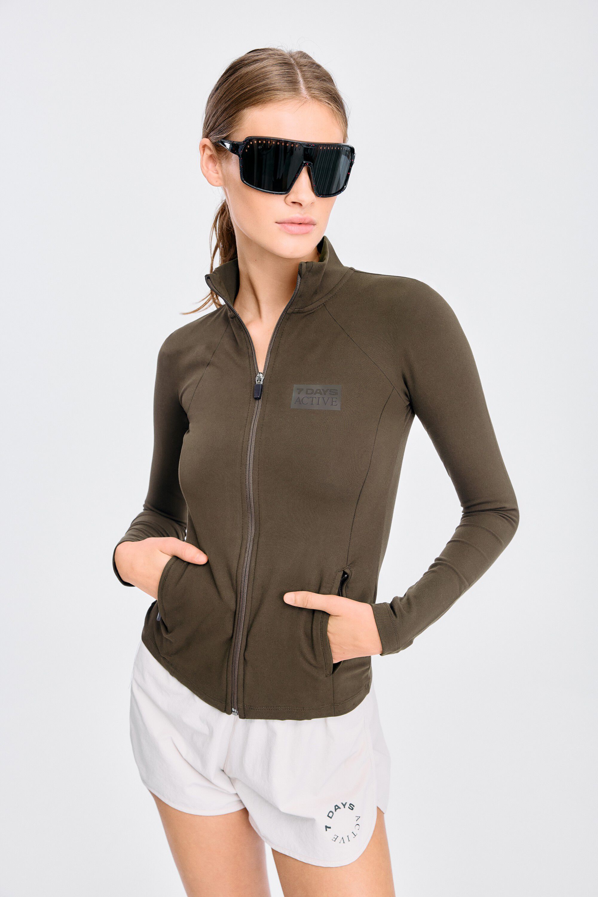 Womens Full Zip Running Top
