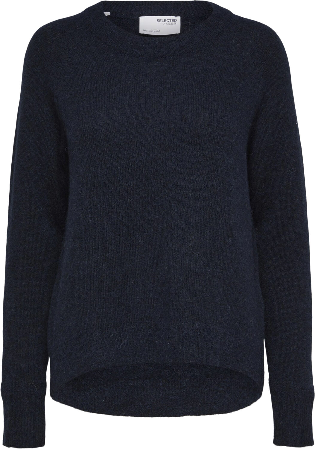 Slflulu Ls Knit O-Neck Noos