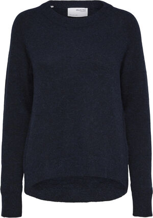 SLFLULU LS ALPACA BLEND KNIT O-NECK B NOOS