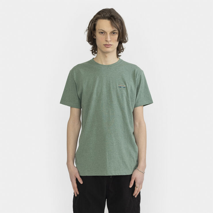 A regular fit round neck t-shirt made of organic cotton with