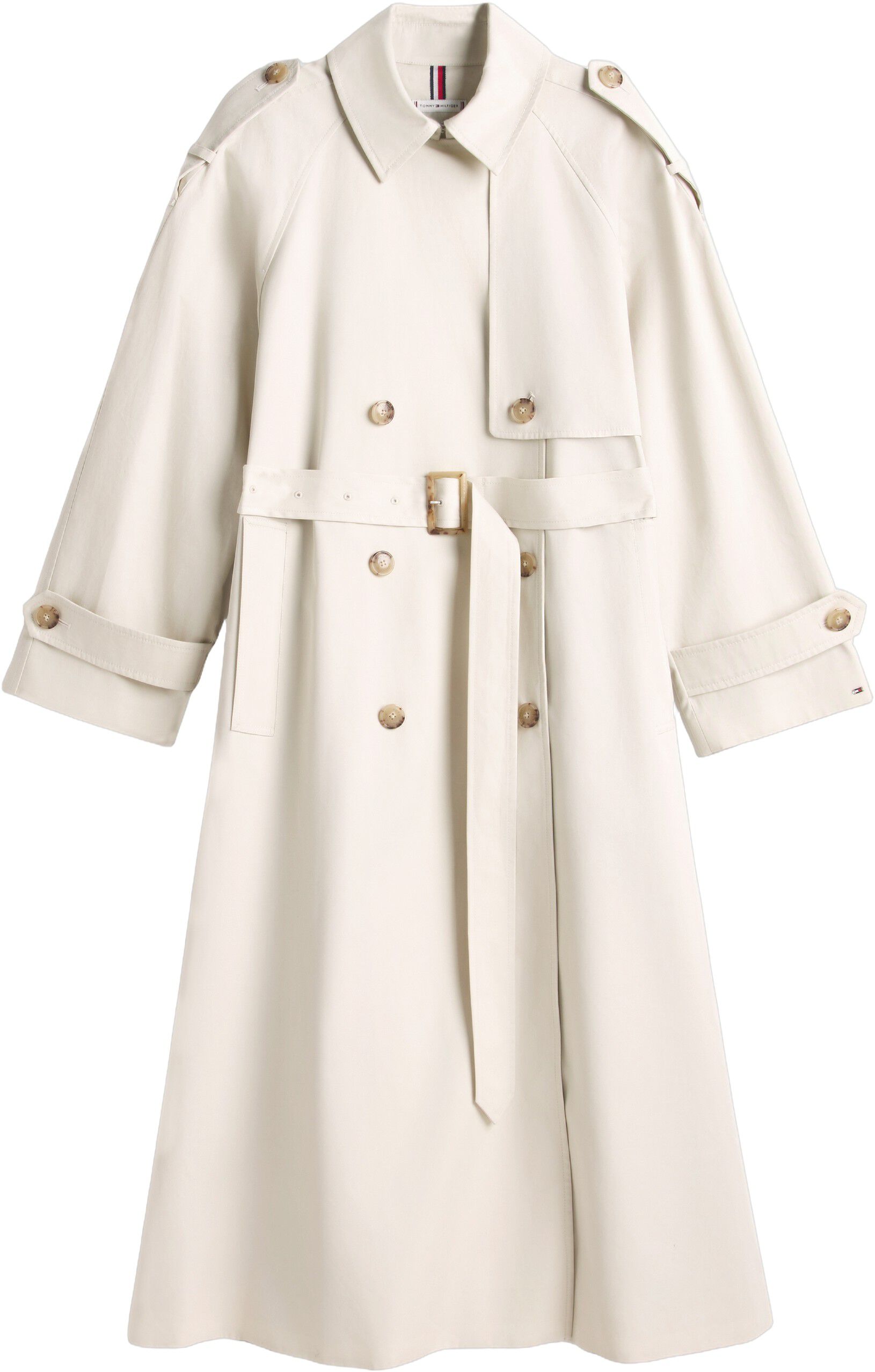 Water Repellent Twill Oversized Trench Coat