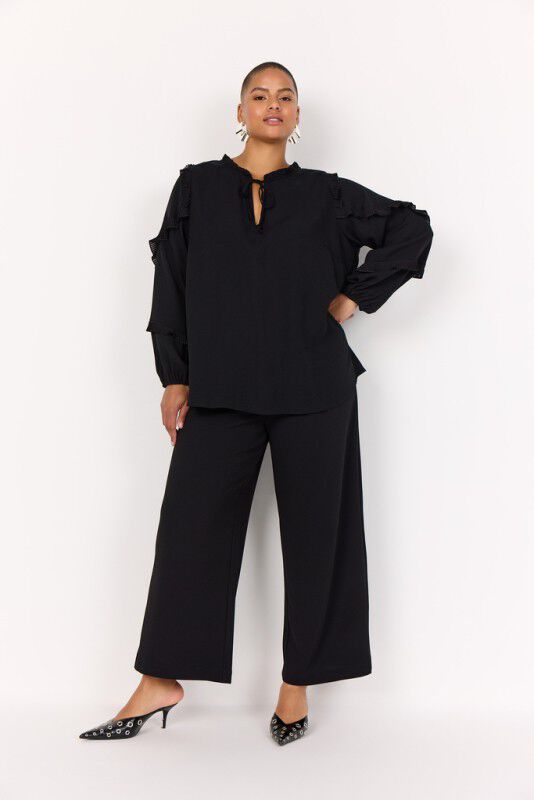 Curvy WA-SAFIA 1 Bluse Sort