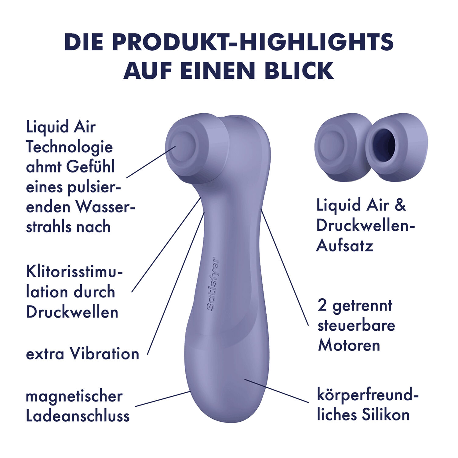 Satisfyer Pro 2 Generation 3 lilac lufttrycksvibrator