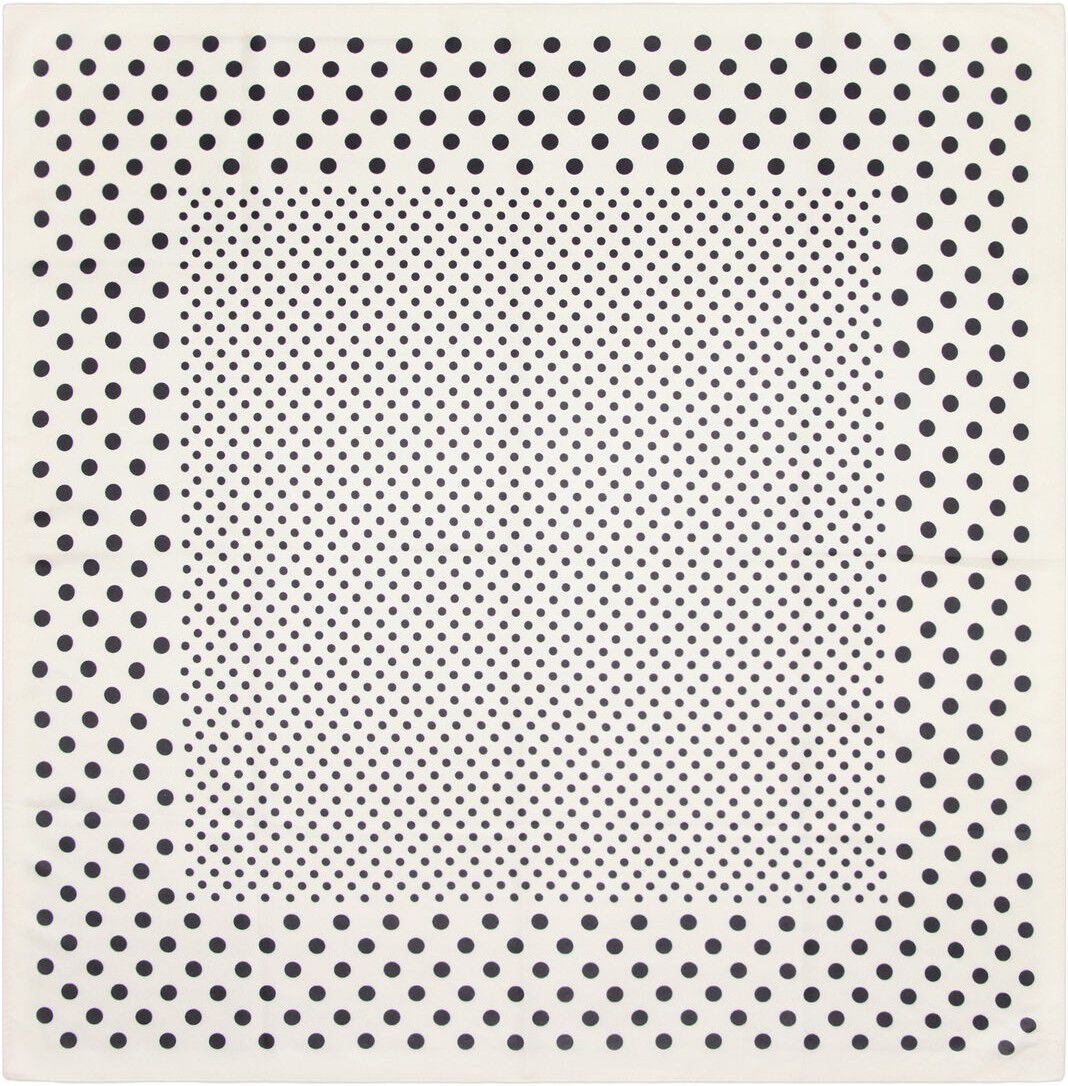 Satin check-print scarf