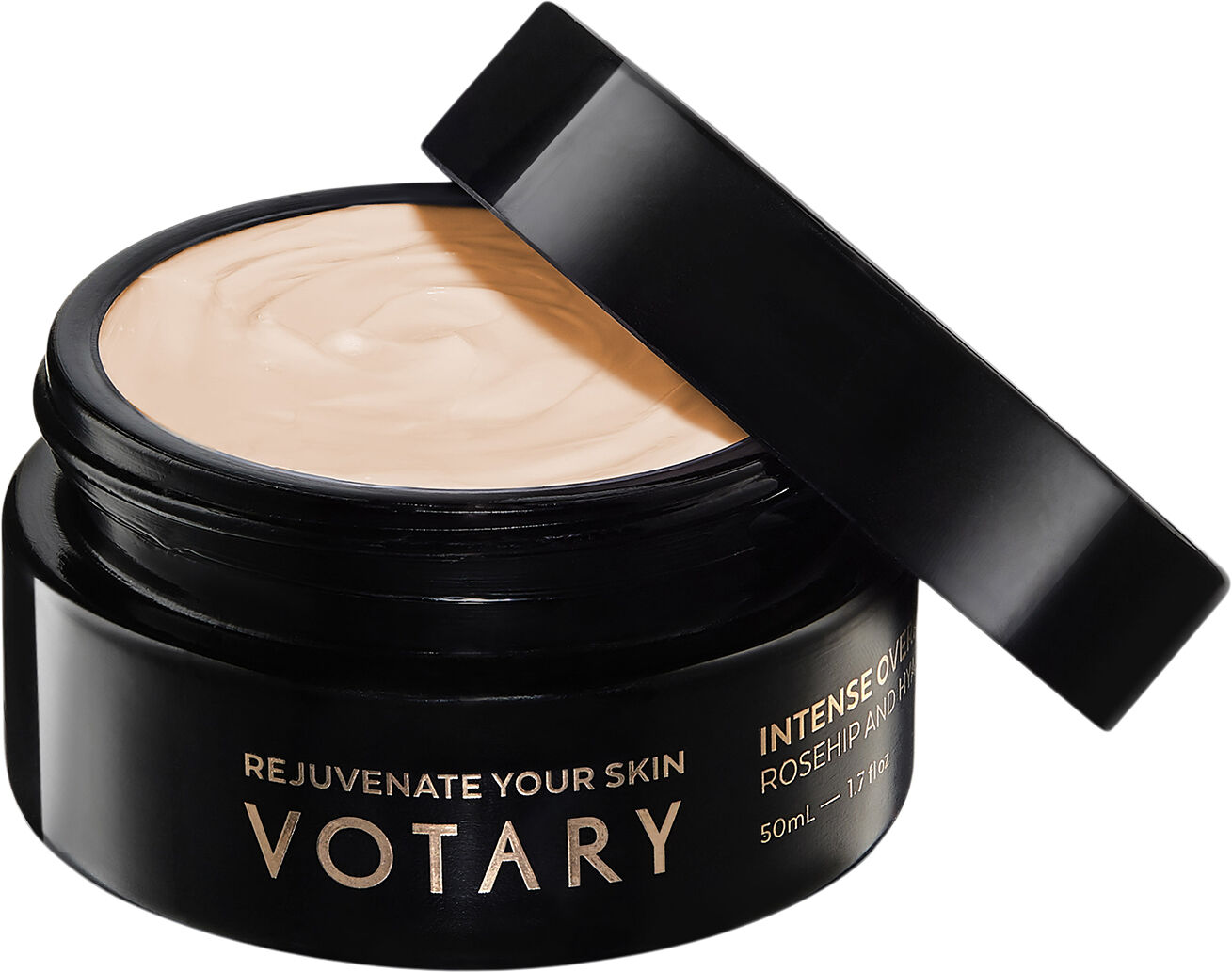 VOTARY Intense Overnight Mask, Rosehip & Hyaluronic 50 ml