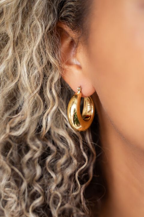 Medium Statement 70's Hoops