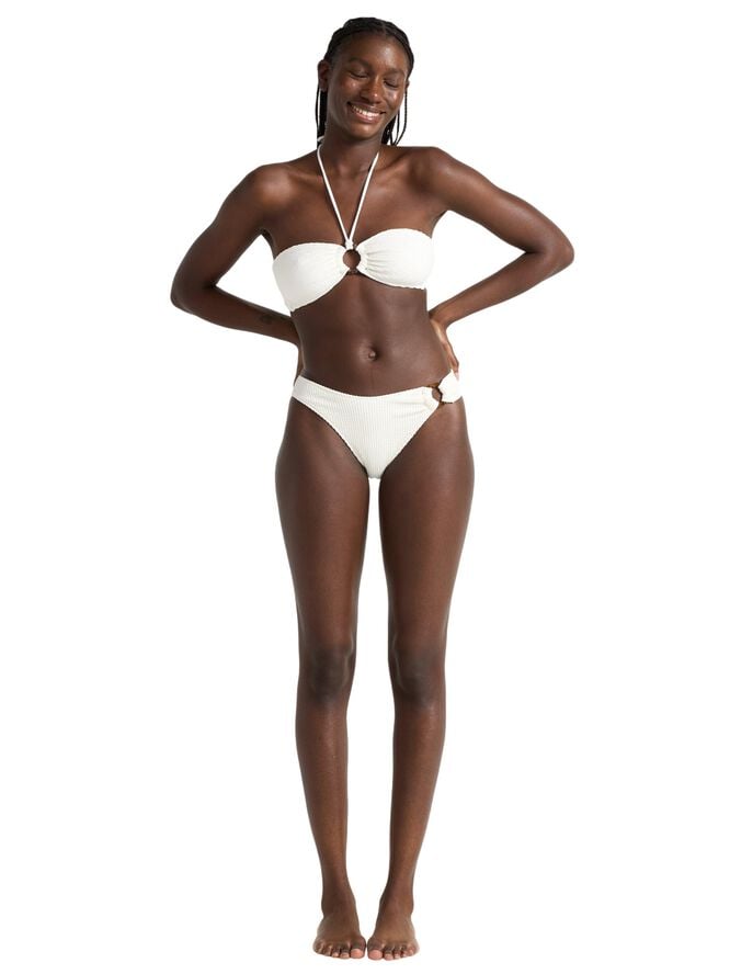 Krøllet bandeau bikinioverdel