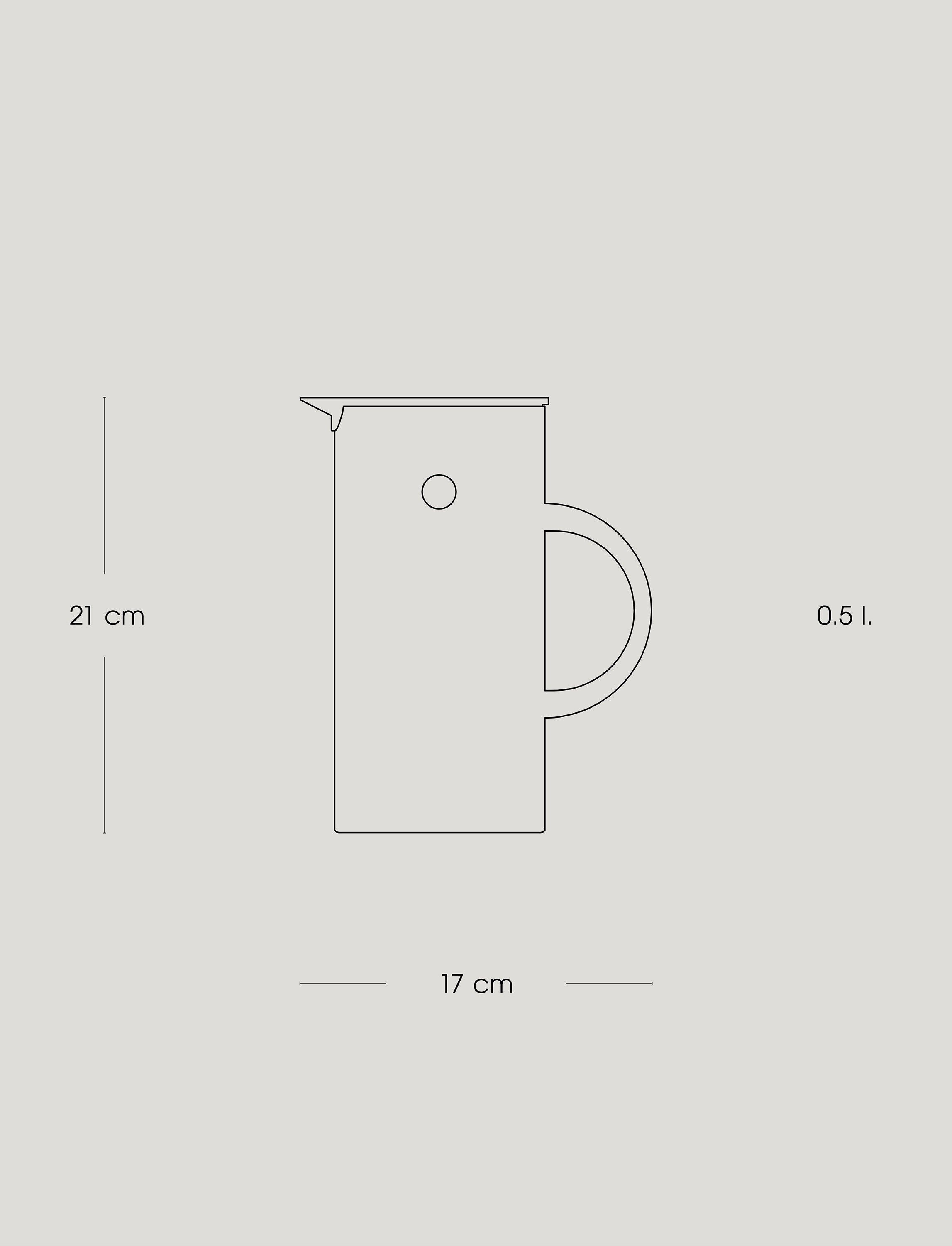 EM77 termoskanna 0.5 l. white