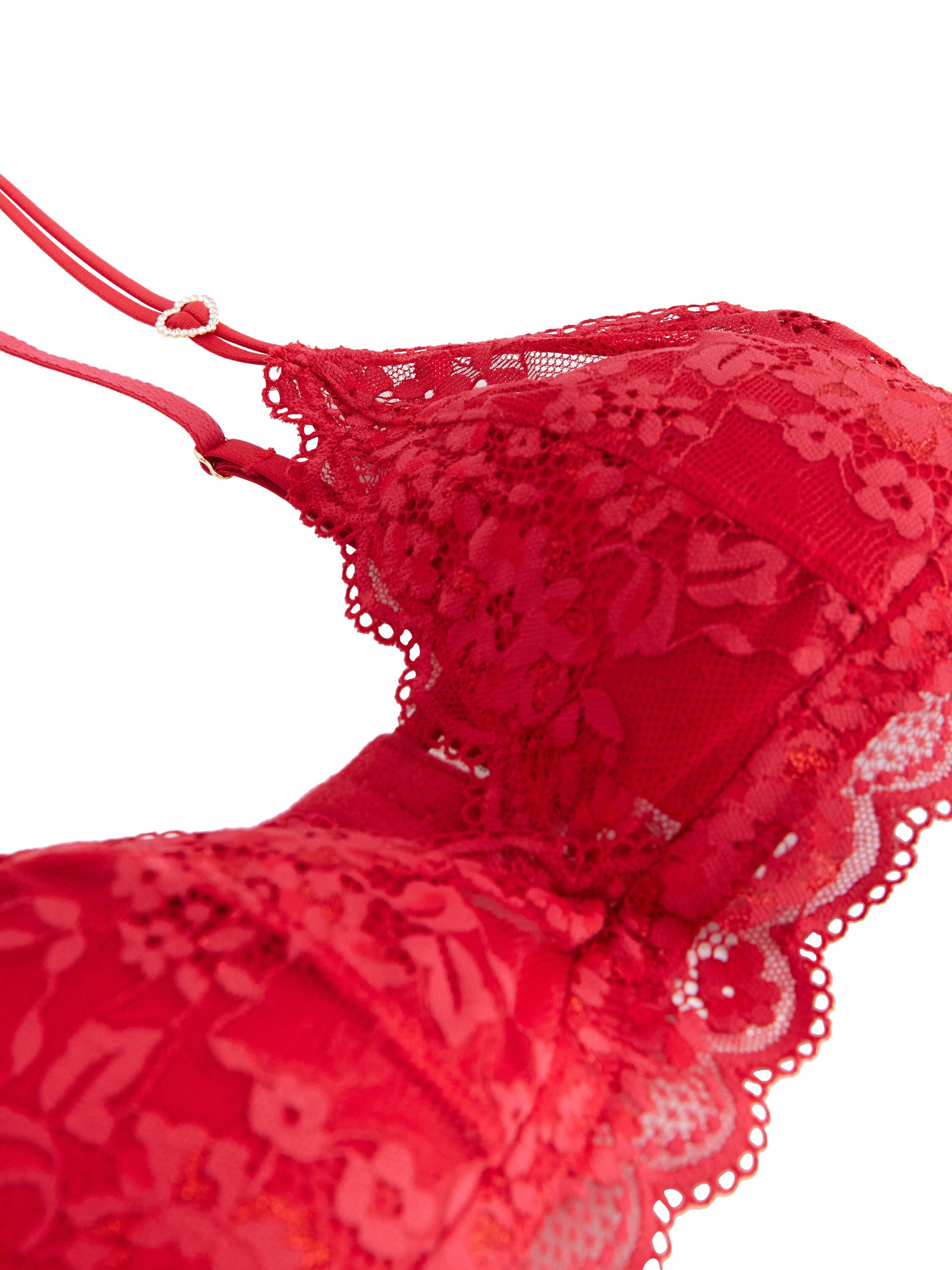 Soft padded bralette in lace with s