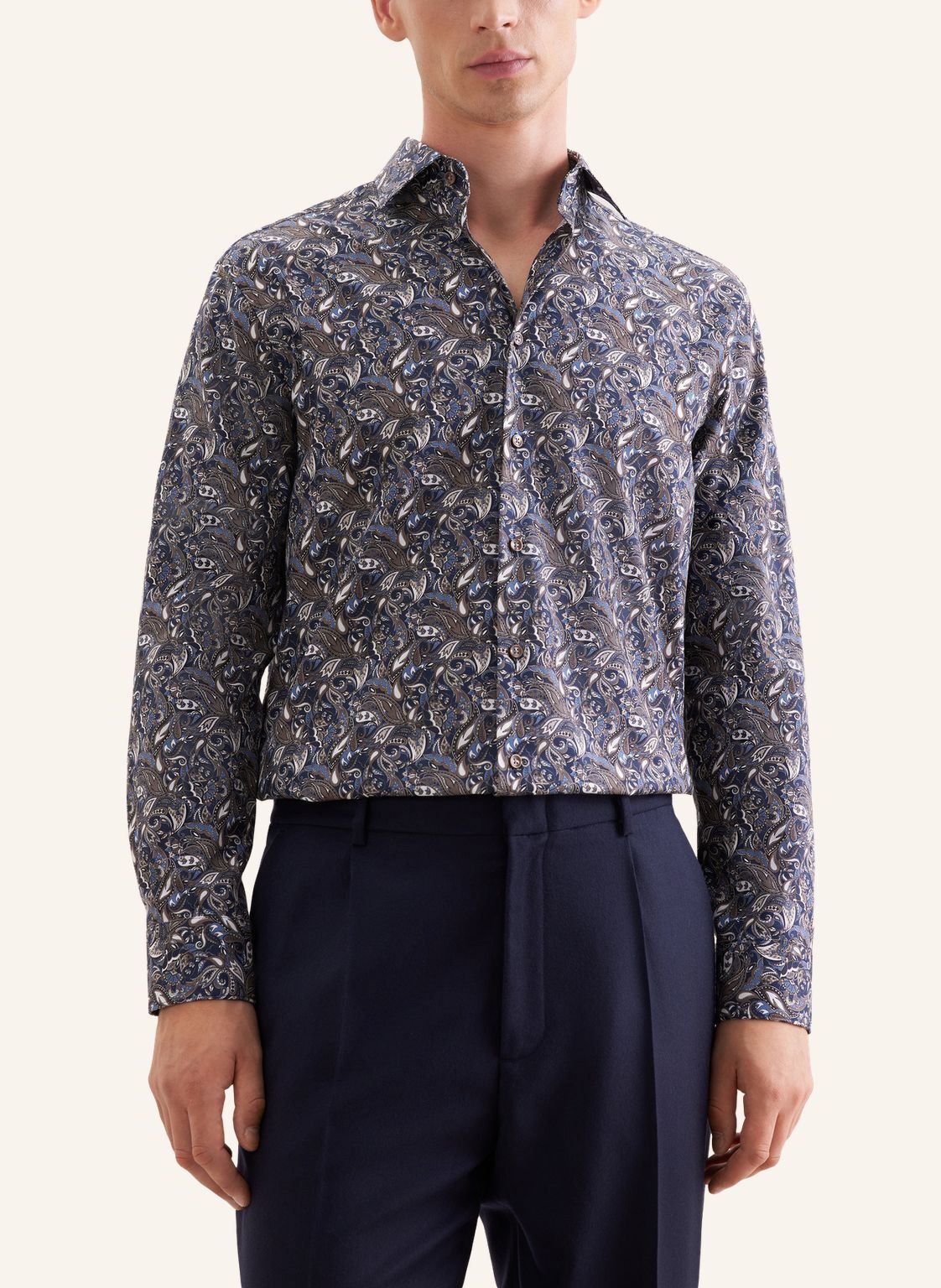 Business shirt Regular 1/1 Kent-Collar Print