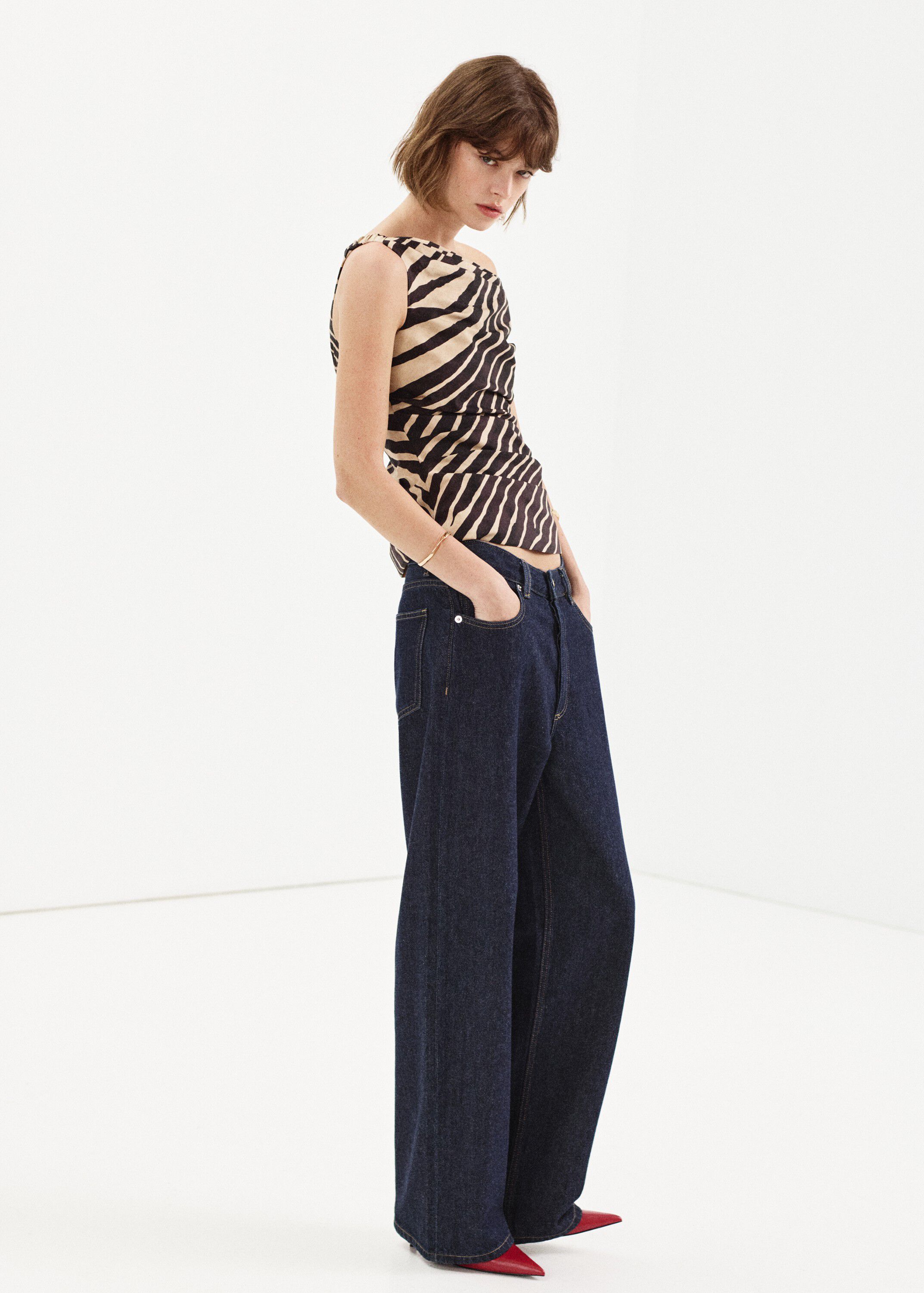 Printed cotton top